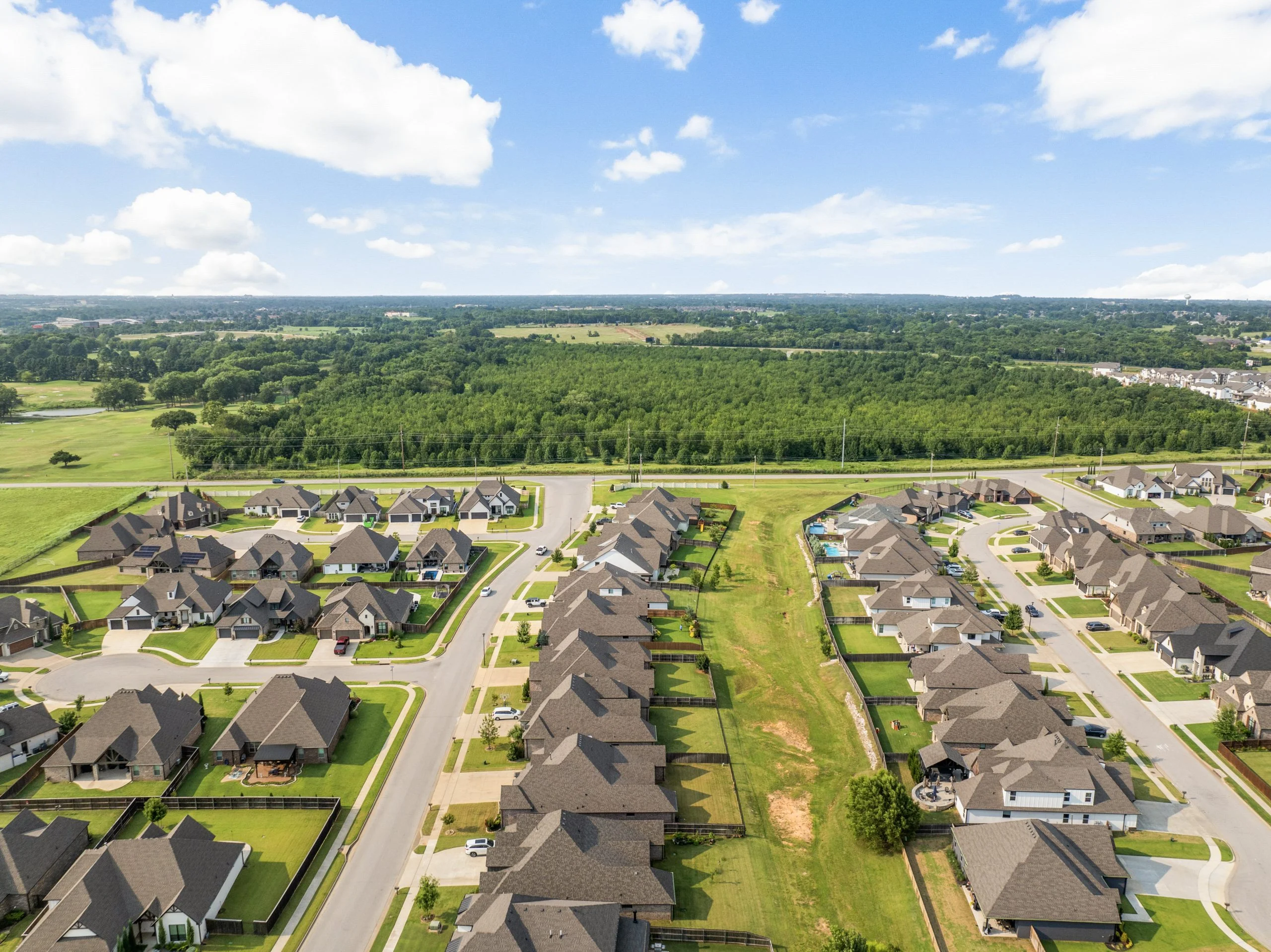 Private Greenbelt Backyard Sunset
